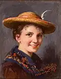 Mädchen in Tracht, 1895