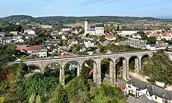 Über 100 m langes Viadukt der Wachaubahn in Emmersdorf