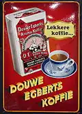 Historische Werbetafel für Kaffee
