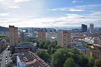 Blick auf Oslo Richtung Oslofjord, 2016