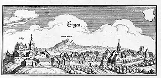 Engen nach Merian, 1643