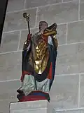 Figur des hl. Dionysius am linken Vierungspfeiler