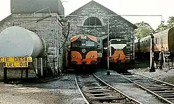 025 im Betriebswerk Sligo (1975)