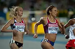 Die am Ende sechstplatzierte Ingvill Måkestad Bovim lag hier im Finale noch vor Silbermedaillengewinnerin Hannah England