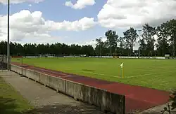 Hauptspielfeld der Sportanlage Langenau