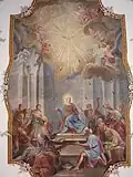 Deckengemälde im Langhaus