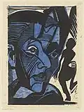 In der Temperamentenlehre des Hippokrates symbolisiert Blau den Melancholiker. (Ernst Ludwig Kirchner: Selbstbildnis, Melancholie der Berge)