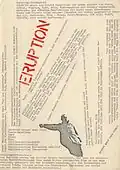 Eruption Konzeptionsblatt, ca. 1970