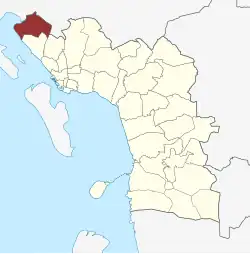 Lage des Hostrup Sogn in der Esbjerg Kommune