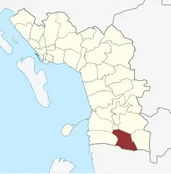 Lage des Roager Sogn in der Esbjerg Kommune