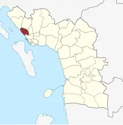 Lage des Sædden Sogn in der Esbjerg Kommune