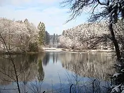 Eschbachtalsperre im Winter