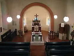 Blick in den Chorraum der neuromanischen Apis (2012)