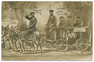 Das Kriegsgeschehen von 1915 erscheint erstmals auf einer Bildpostkarte.