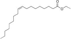 Strukturformel von Ölsäureethylester