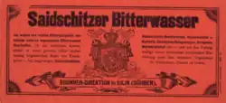 Sadischitzer Bitterwasser etikette (1885)