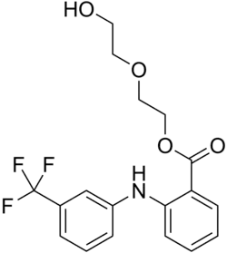 Strukturformel von Etofenamat