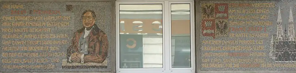 Mosaik für Josef Ettenreich, Ettenreichgasse 22