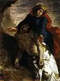 Eugène Delacroix, Pietà, 35 × 27 cm, 1850, Nasjonalmuseet for kunst, arkitektur og design in Oslo