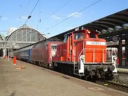 EuroNight EN 349 Frankfurt – Warschau bei der Bereitstellung in Frankfurt (Main) Hauptbahnhof (2006)