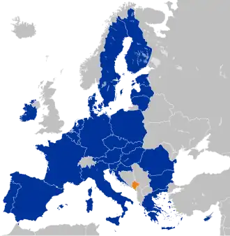 Montenegro und die EU in Europa