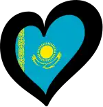 Flagge von Kasachstan