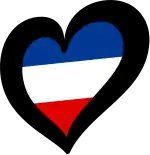 Flagge Serbien-Montenegros