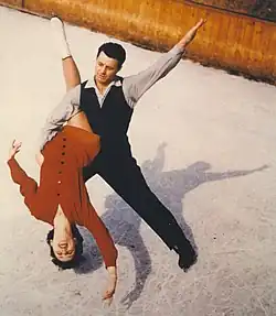 Eva Pawlik und Rudi Seeliger beim Training in der Schweiz