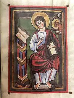 Bild des Lukas aus der Prachthandschrift