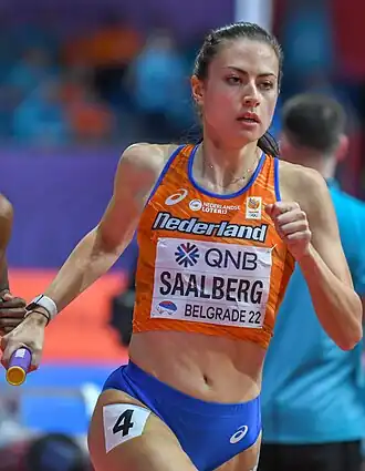 Eveline Saalberg bei den Hallenweltmeisterschaften 2022 in Belgrad