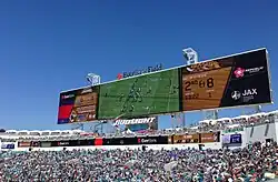 Die 2014 installierte Videoanzeigetafel