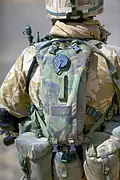 Trinkrucksack eines Soldaten der British Army