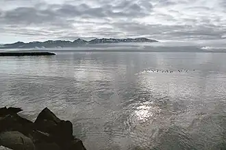 Eyjafjörður von Dalvík aus gesehen
