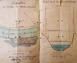 Bauplan zur Vorlage und Genehmigung bei den großherzoglich-hessischen Behörden.