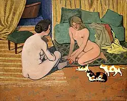 Félix Vallotton: Nackte Frauen und Katzen, 1896–1898, Depositum der Gottfried Keller-Stiftung, Inventarnummer GKS1286[22]