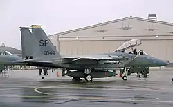 Die 53rd Fighter Squadron mit ihren F-15C Eagle zieht im Februar 1994 von der Bitburg Air Base (im Bild) zur nahen Spangdahlem Air Base um