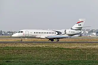 Dassault Falcon 6X auf dem Flughafen Bordeaux