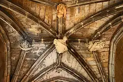 Abtei Cadouin (Aquitanien) Gewölbefeld mit fünf Abhänglingen