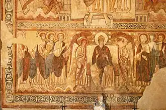 Refektorium, Ostwand, Fresko gesamt