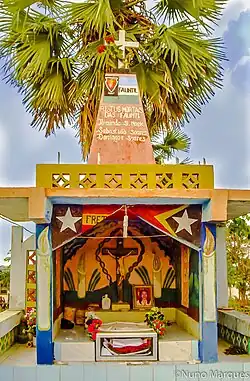 Kriegerdenkmal für die gefallenen Kämpfer der FALINTIL in Laleia