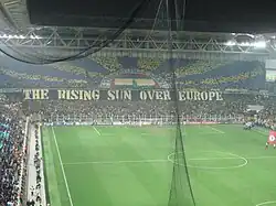 Choreographie der Fans bei einem Spiel zwischen Fenerbahçe und dem FC Chelsea