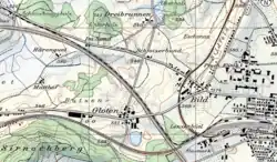 Neuerstelltes Trassee entlang der A1