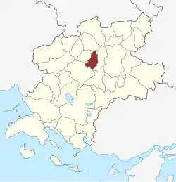 Lage des Vantinge Sogn in der Faaborg-Midtfyn Kommune