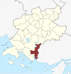 Lage des Vester Åby Sogn in der Faaborg-Midtfyn Kommune