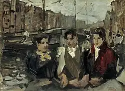 I. Israëls: Fabrikmädchen an der Prinsengracht (ca. 1894)