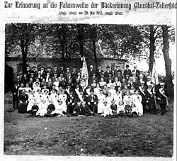 Fahnenweihe der Bäckerinnung Clausthal-Zellerfeld (1912)
