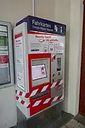 Wegen der geringen Nutzung wurde 2025 der Fahrkartenautomat in Sebnitz außer Betrieb genommen