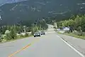 Blick auf den Highway BC93/BC95 in nördlicher Richtung