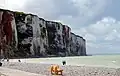 Kreideklippen bei Le Tréport, am Südende des Parks