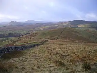 Der Faw Mount von Mount Maw aus gesehen